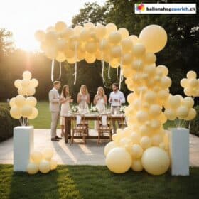 Ballongirlande Gelb Pastell 105-teilig