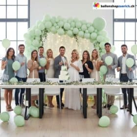 Ballongirlande Grün Pastell 105-teilig