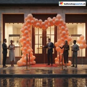 Ballongirlande Orange Pastell 105-teilig