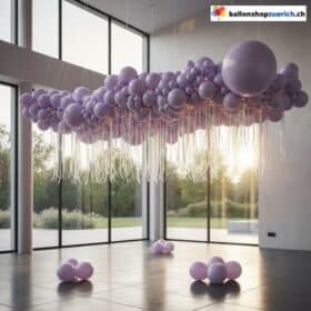 Ballongirlande Pastell Lila 106-teilig