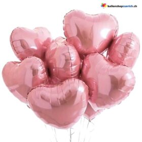 Luftballon grosses Herz Rosa Love Liebe Verlobung Marry me Hochzeit Geburtstag Valentinstag Party für Deinen Schatz Folien Heliumballon