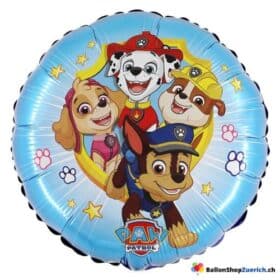 Paw Patrol Action Hunde, Chase, Marshall, Rocky, Zuma, Rubble, Skye, Patrol Ballon Party Geburtstag Geschenk Luftballon