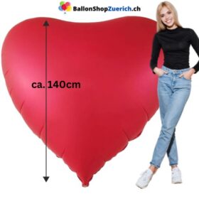 XXXL Luftballon grosses Herz Rot Love Liebe Verlobung Marry me Hochzeit Geburtstag Valentinstag Party für Deinen Schatz Folien Heliumballon Hochzeitsantrag Marry Me