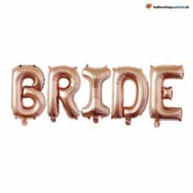 Juego de letras con globos para NOVIA