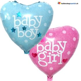 Baby Boy Baby Girl Herz Baby Shower Geburt Mädchen Bube Knabe