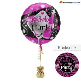 Bachelor Party Folienballon Pink & Black Edition