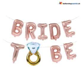 Ghirlanda di anelli per la futura sposa, palloncini con lettere, palloncini in alluminio, decorazioni per la festa di San Valentino, fidanzamento, amore