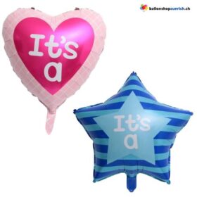 Its a Boy Girl Junge Mädchen Ballon Baby-Dusche
