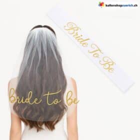 Bride to be Schleier Braut zu sein Schleife