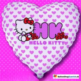 Hello Kitty Herz Cat Katze Helium Luftballons Mädchen Geburtstag Party Rosa Folie Folienballon Kinder Ballon