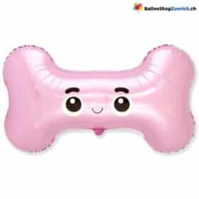 Knochen Smile Pink Girl Mädchen Hund Katze Geburtstagsparty Dekorationen Party mit Dein Liebling und mach schöne Fotos Luftballon