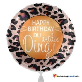 Large XXL Happy Birthday balloon, you wild thing! Helium balloon