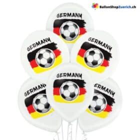 Luftballons 5 Stück Deutschland Fussball Latex Luftballons Ball Fussball Ballon Mann Junge EM WM Event Dekorationen