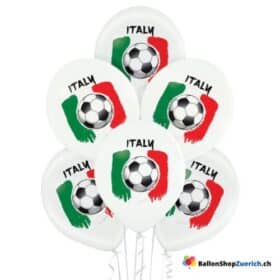 Luftballons 5 Stück Italien Fussball Latex Luftballons Ball Fussball Ballon Mann Junge EM WM Event Dekorationen