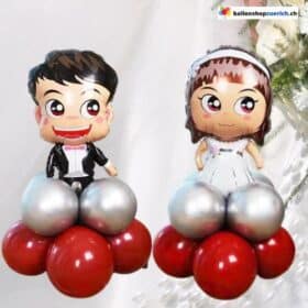Luftballons Mr & Mrs Braut und Bräutigam Romantik Hochzeitskleid Hochzeit Dekoration Verlobung Jahrestag Silberne Gold Luft Ballon Love Liebe Party