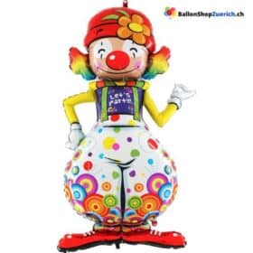 Balões gigantes de palhaço, rosto de palhaço sorridente, balão de hélio colorido, festa infantil, aniversário infantil