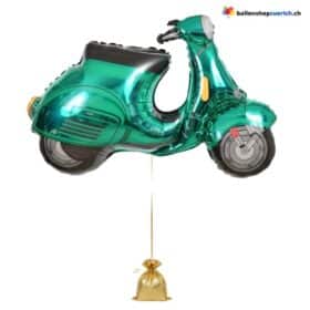 Roller Luftballon Heliumballon Folie Türkis Vespa