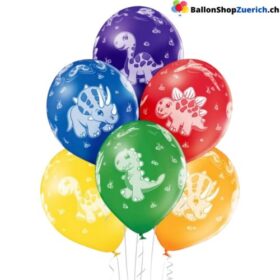 Set 6 Stück Dinosaurier Luftballons Dekoration Geburtstag Kinder Latex Ballons Party