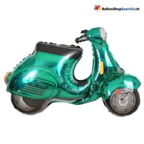 Vespa Luftballon Roller Grün Folie Helium Ballon