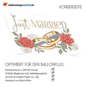 50 billetes de vuelo en globo anillos RECIÉN CASADOS
