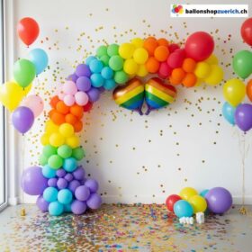 Ballon Girlande Rainbow Bunt Geburtstag Hochzeit Party 173-teilig
