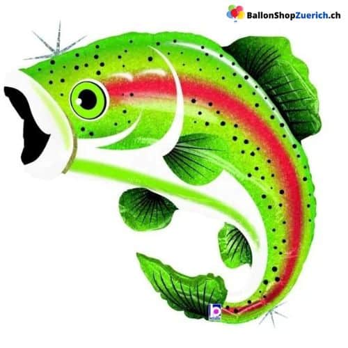 Grosse Forelle Fisch Fischer Petri Heil Folienballon Geburtstagsfeier Dekoration Kinder Fisch Party 
