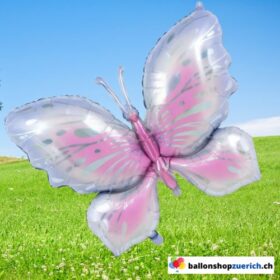 Grosser Schmetterling Luftballon Rosa Party Sommer Dekoration