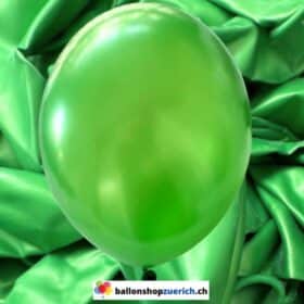 Hellgrün Metallic Perl 1A Qualität Luftballons Heliumballons Natur Kautschuk Gummi Ballons 100% abbaubar Pearl Latex