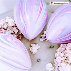 Luftballons 5 Stück Set Marmor Ballons Latex Bunt Geburtstag Dekor Hochzeitsdekorationen