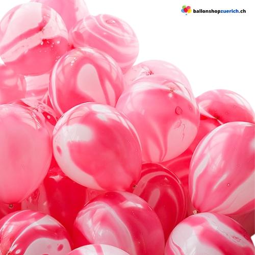 Luftballons 5 Stück Set Marmor Ballons Latex Bunt Geburtstag Dekor Hochzeitsdekorationen