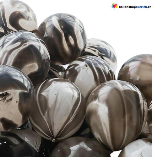 Luftballons 5 Stück Set Marmor Ballons Latex Bunt Geburtstag Dekor Hochzeitsdekorationen