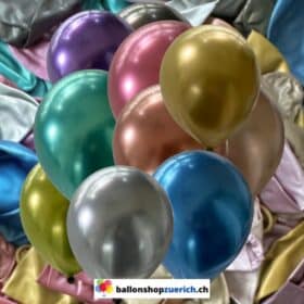 Palloncini lucidi metallizzati cromati multicolori Palloncini ad elio Lattice 100% gomma naturale