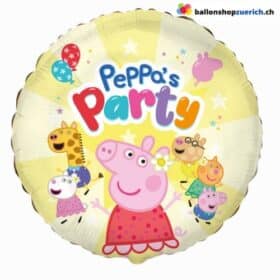 Globo de aluminio de George Piglet para fiesta de Peppa