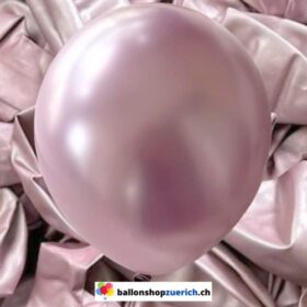 Pink Chrome Metallic glänzende Luftballons Heliumballons Latex 100% Natur Kautschuk