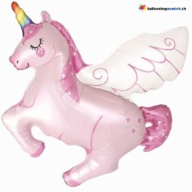 Riesen Rainbow Einhorn Pferd Unicorn Pink Folien Ballon Geburtstagsfeier Dekoration Kinder Party Unicornio Hochzeitsdekoration Baby Shower