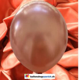 Rosegold Metallic Perl 1A Qualität Luftballons Heliumballons Natur Kautschuk Gummi Ballons 100% abbaubar Pearl Latex
