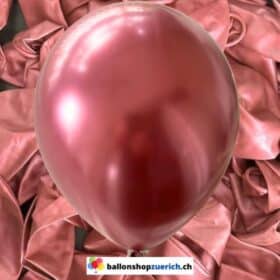 Palloncini lucidi metallizzati cromati rossi Palloncini ad elio Lattice 100% gomma naturale