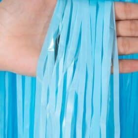 1x2m Lametta Macaron Pastell Blau Baby Shower Party Dekoration Geburtstag Dekoration Geburtstag Foto Zone Vorhang