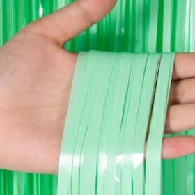 1x2m Lametta Macaron Pastell Mint Party Dekoration Geburtstag Dekoration Geburtstag Foto Zone Vorhang