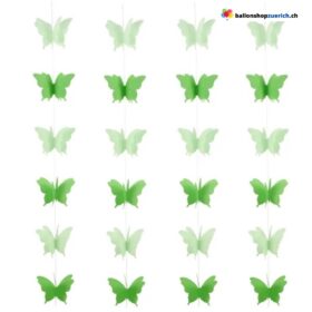 2,8 Meter bunte 3D Schmetterlinge Papier Girlande