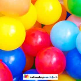 50 Stück bunte, gemischte Luftballons Latex Natur Kautschuk Wasserballons
