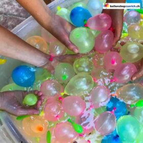 50 Stück bunte, kleine, gemischte Luftballons Latex Natur Kautschuk Wasserbomben Wasserballons Ballon Kinder Spiel Sommer Spielzeug Dekoration