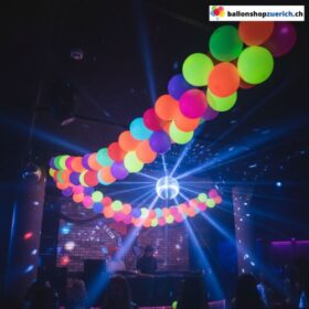 Ballon Girlande Neon Multicolor 100-teilig