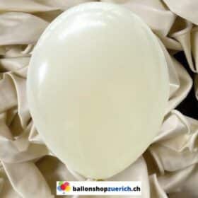 Creme Vanille Milch Luftballons Heliumballons 1A Qualität Natur Kautschuk Gummi Ballons 100% abbaubar Latex