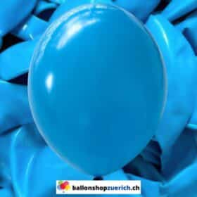 Cyan Luftballons Heliumballons 1A Qualität Natur Kautschuk Gummi Ballons 100% abbaubar Latex
