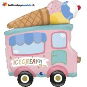 Luftballon 60'S ICE CREAM TRUCK Glace Eis Dessert Heliumballon Dekoration