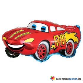 Luftballon Auto Rot Sportwagen Rennwagen Rennauto Formel Formula Folie Helium Ballon