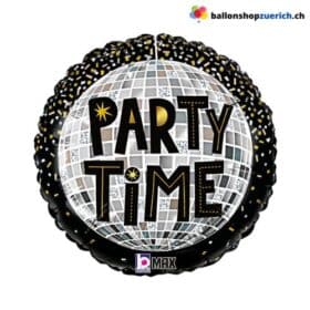 Luftballon Party Time Folie Ballon Dekoration Heliumballon