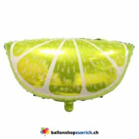 Zitrone Lemon Schnitz Frucht Folie Sommer Party Geburtstag Dekoration Essen Vegan Natur Luftballon Heliumballon
