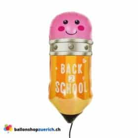 Back 2 School Bleistift Smile Schule Ballons Partydekoration Jungen Mädchen Kinder Schuljahr Luftballon